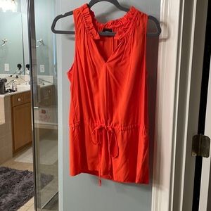 Orange sleeveless shirt